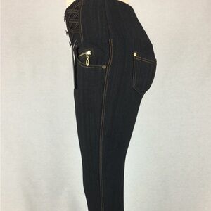 Comfy Black Skinny Stretch High Rise four pocket wide waist women’s leggings